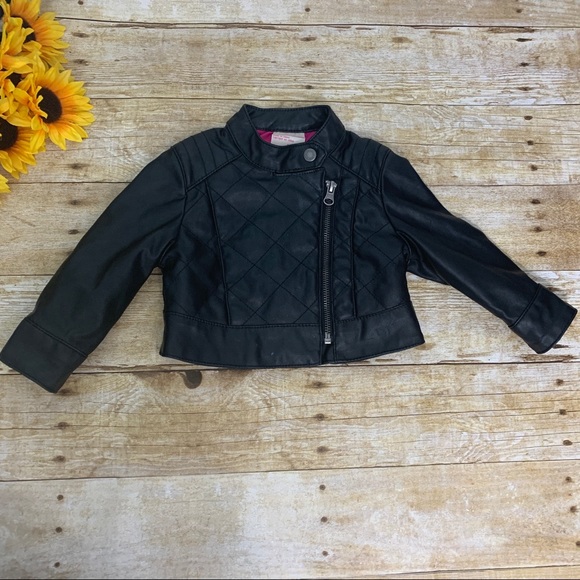 Girls black jacket by Genuine kids. Size 12 months - Picture 1 of 8